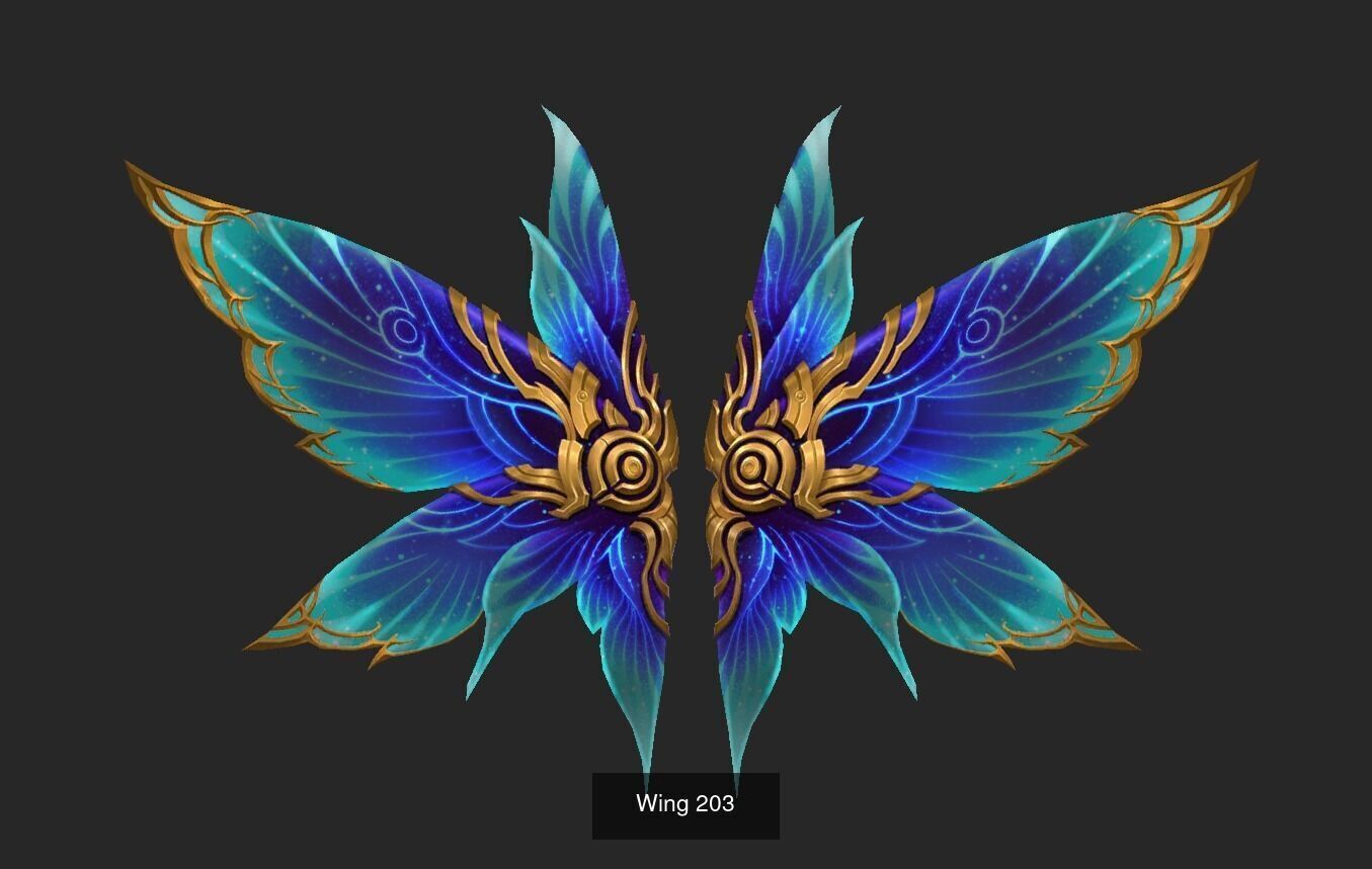 Pack With 25 Wings Part 9 3D Model Collection_27