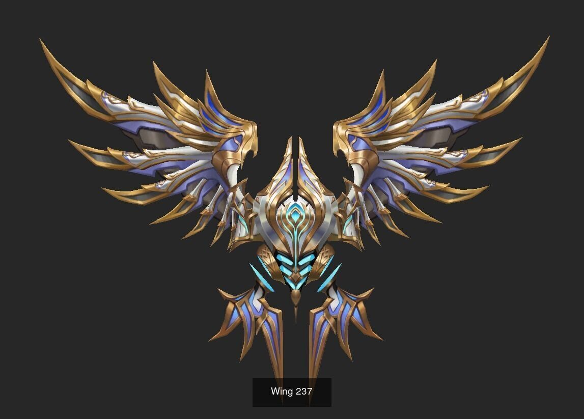 Pack With 25 Wings Part 10 3D Model Collection_17