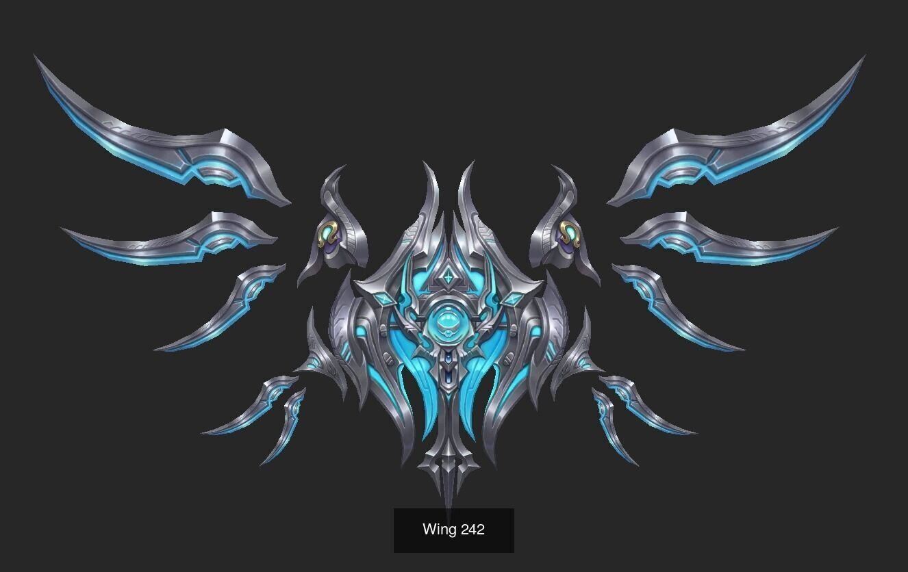 Pack With 25 Wings Part 10 3D Model Collection_12