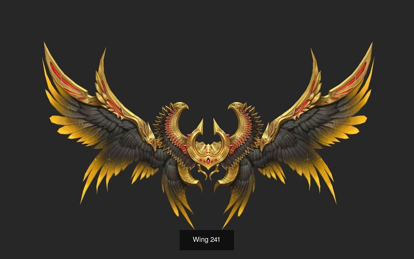 Pack With 25 Wings Part 10 3D Model Collection_13