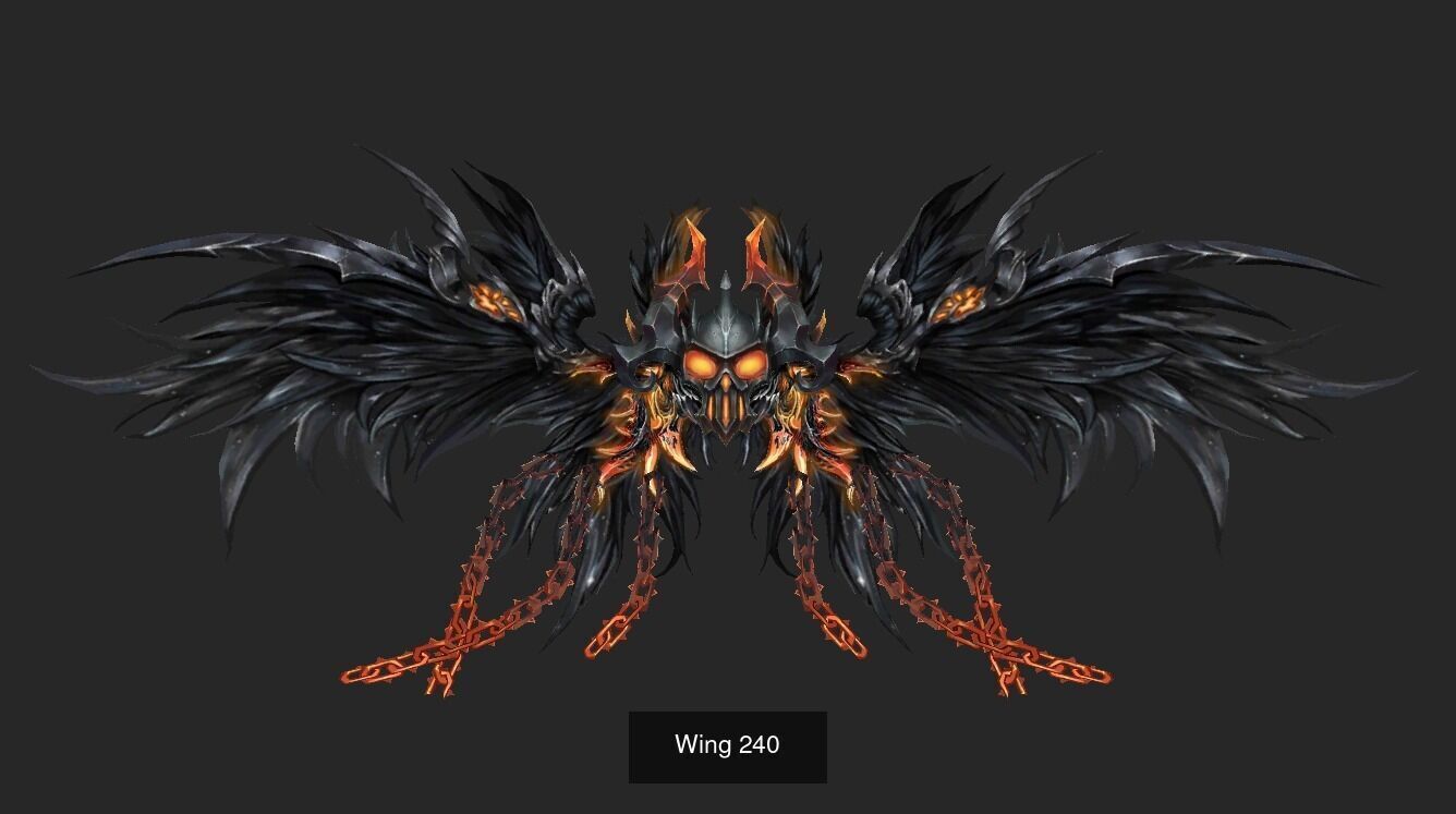 Pack With 25 Wings Part 10 3D Model Collection_14