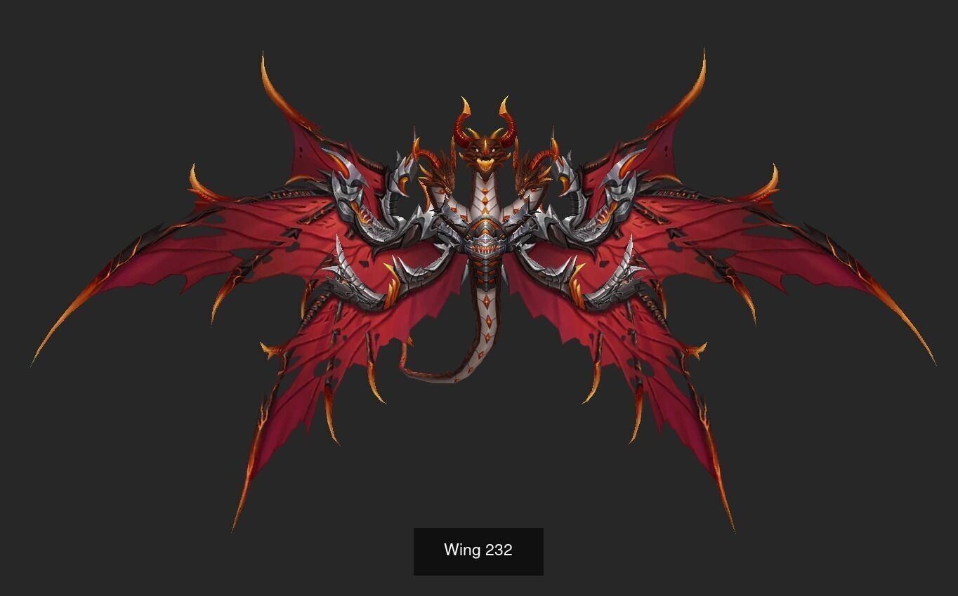 Pack With 25 Wings Part 10 3D Model Collection_22