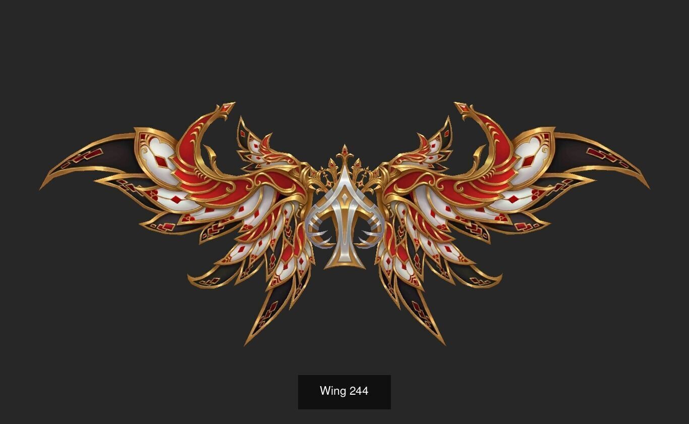 Pack With 25 Wings Part 10 3D Model Collection_10