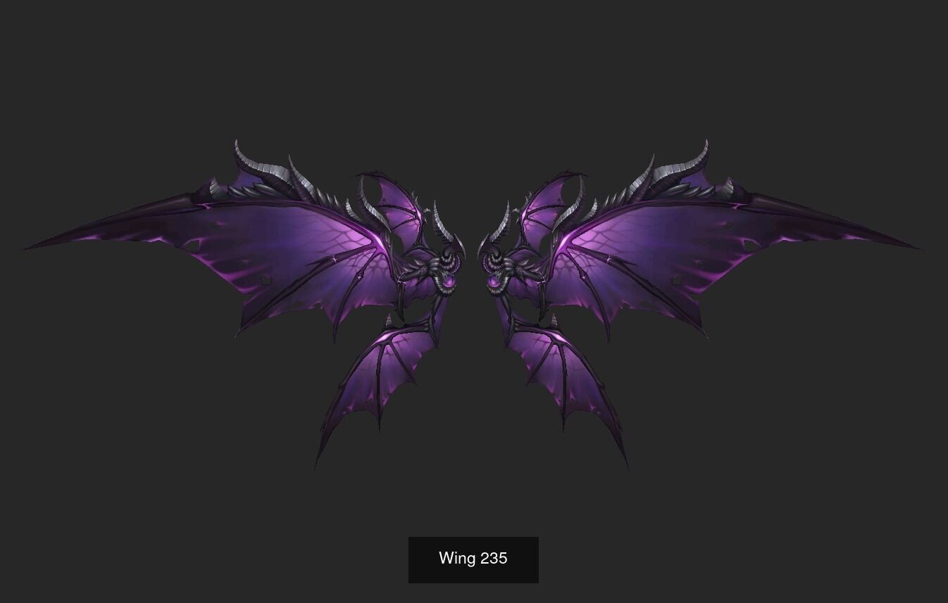 Pack With 25 Wings Part 10 3D Model Collection_19