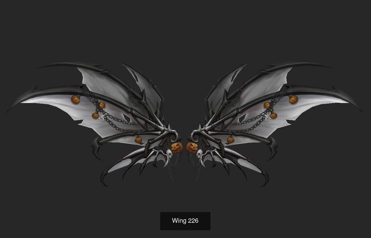 Pack With 25 Wings Part 10 3D Model Collection_28