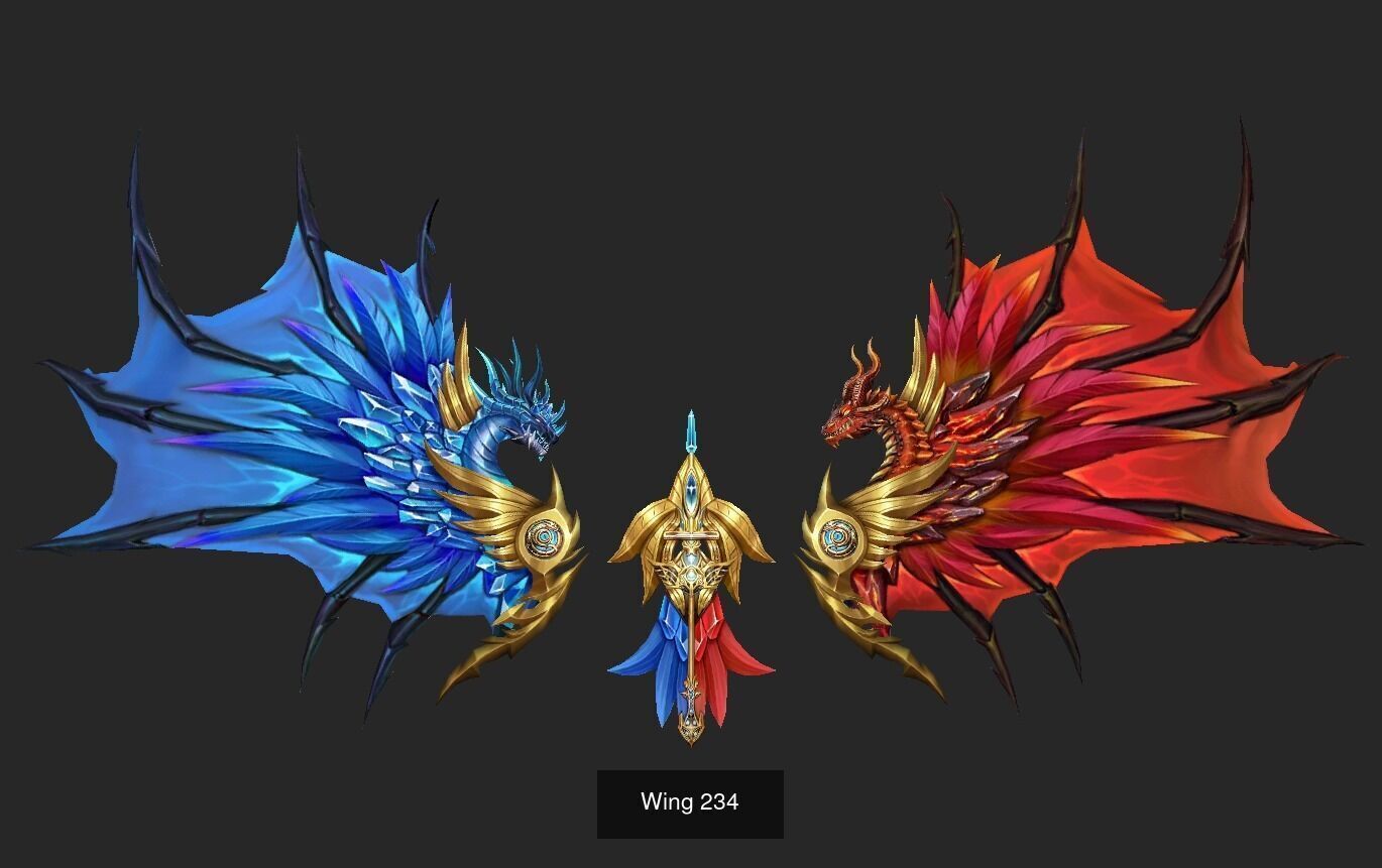 Pack With 25 Wings Part 10 3D Model Collection_20