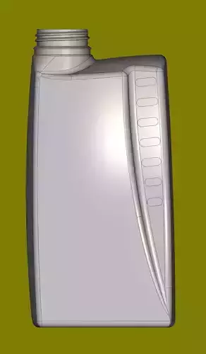 Plastic canister for engine oil C and CK 1L 3D print model