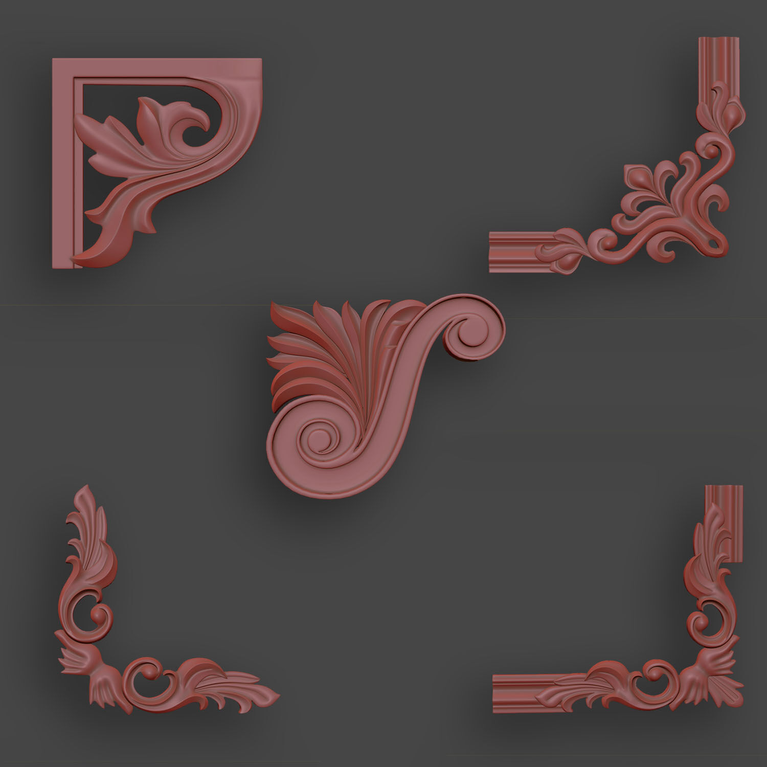 5 Corners Ornamental Pack 1 3D model_18