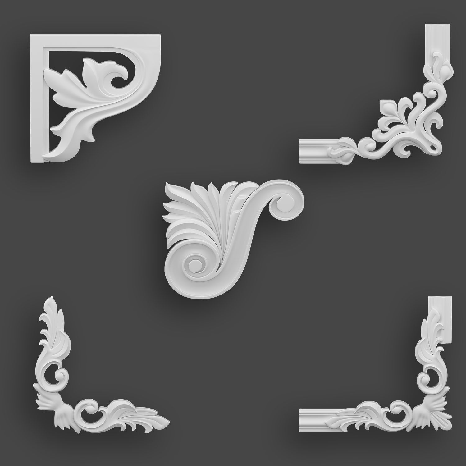 5 Corners Ornamental Pack 1 3D model_12
