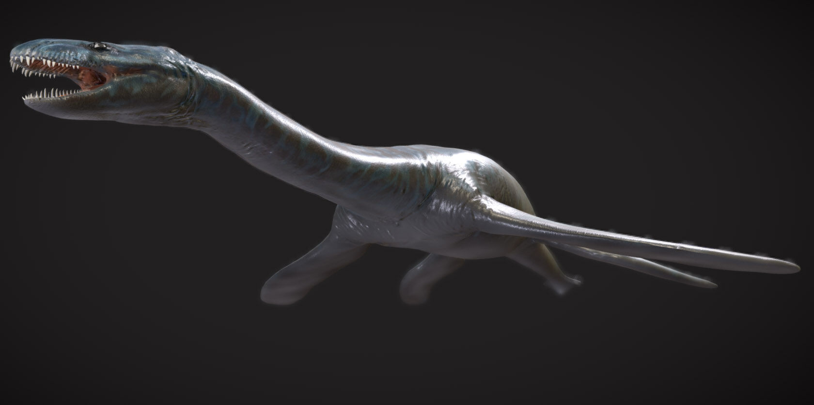 Brancasaurus The Graceful Swimmer of the Early Cretaceous Low-poly 3D model_3