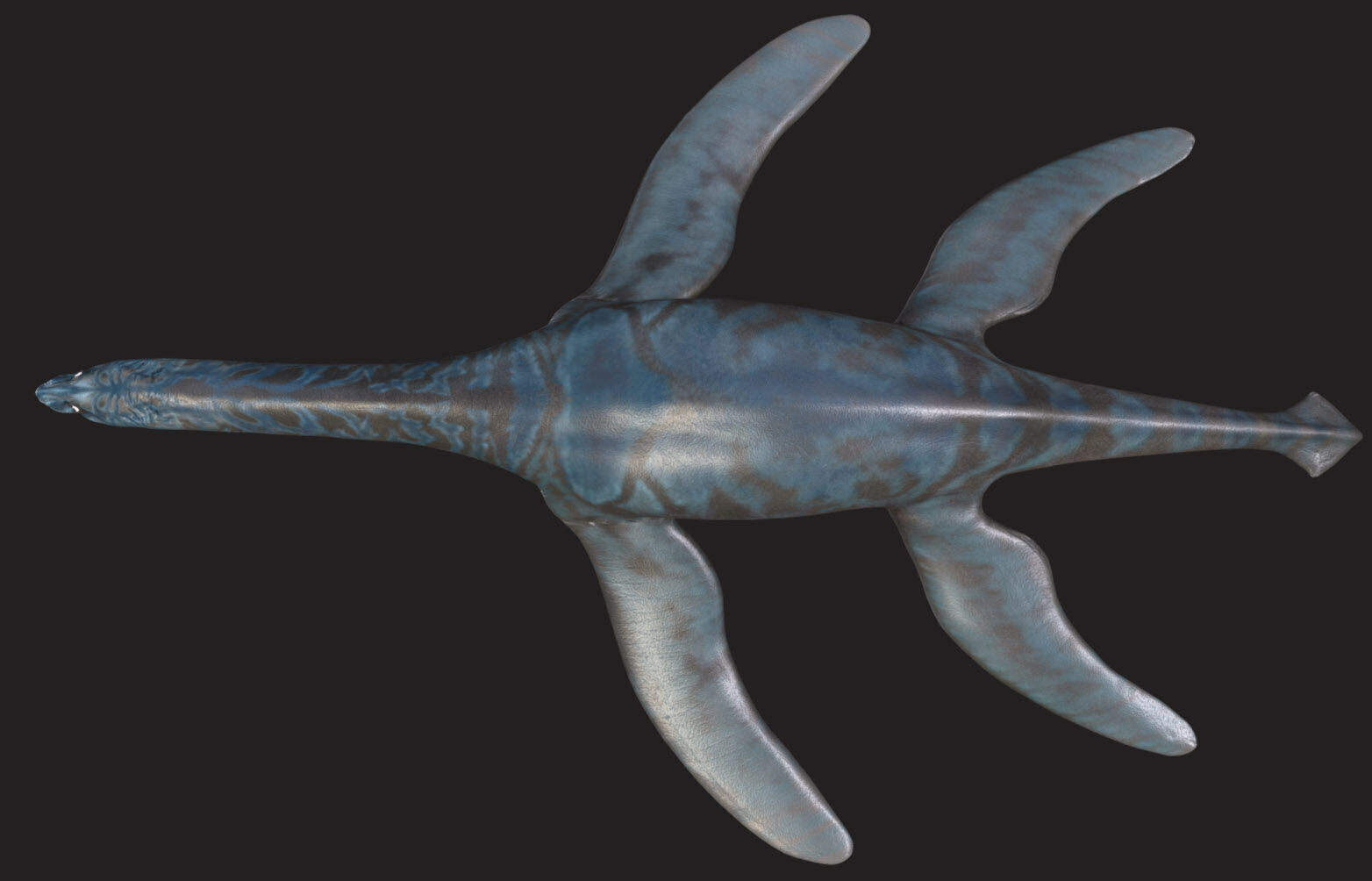 Brancasaurus The Graceful Swimmer of the Early Cretaceous Low-poly 3D model_1