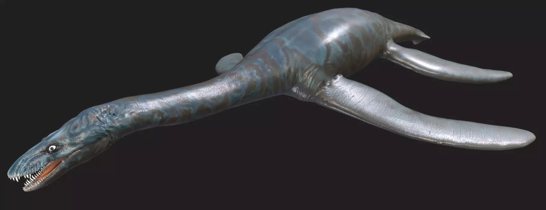 Brancasaurus The Graceful Swimmer of the Early Cretaceous Low-poly 3D model_0