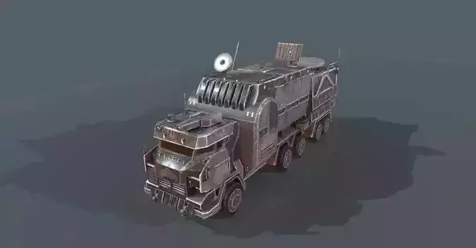 Next generation tank armored vehicles Low-poly 3D model