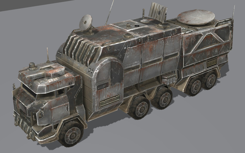 Next generation tank armored vehicles Low-poly 3D model_2