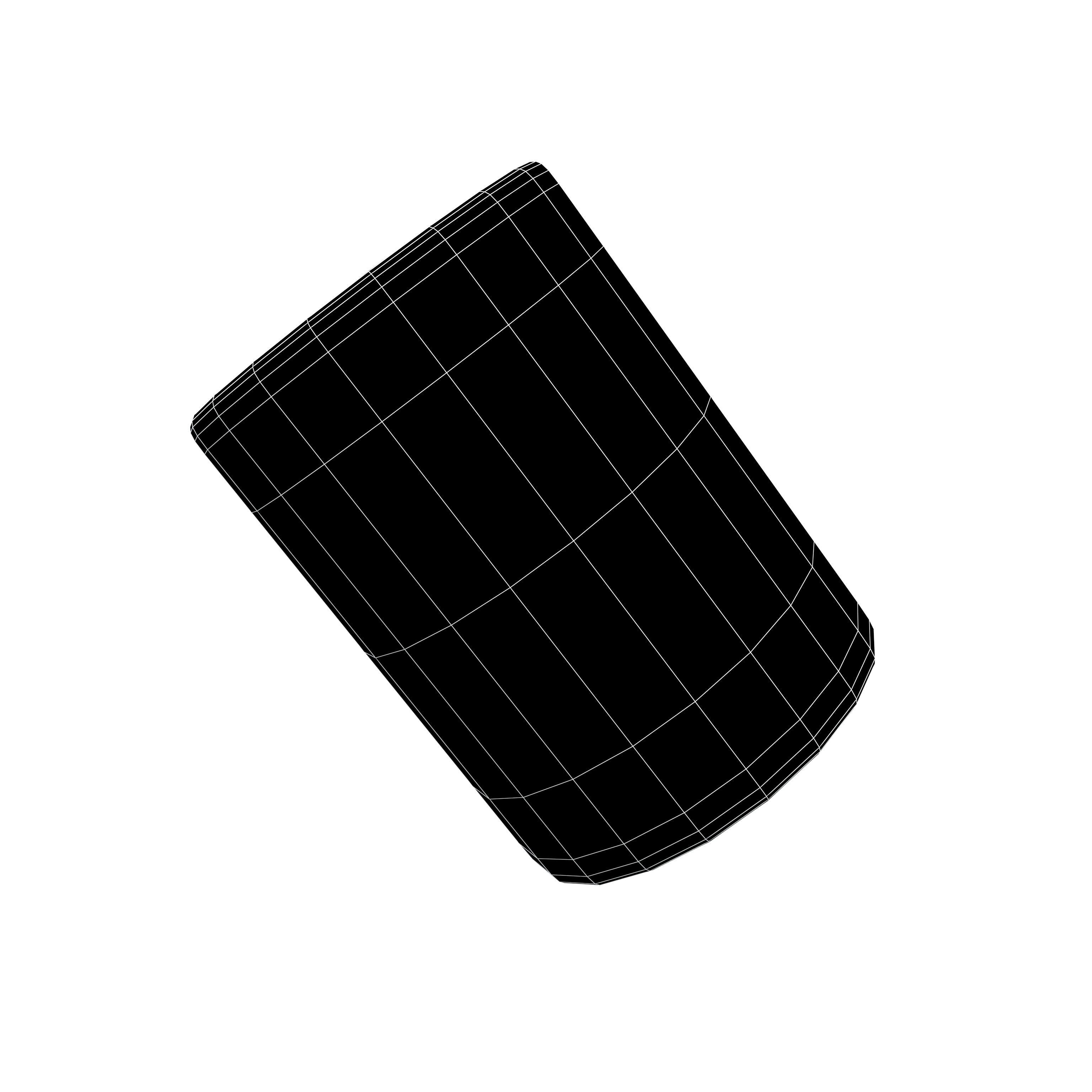 Cylinder Shape v1 001 Low-poly 3D model_5