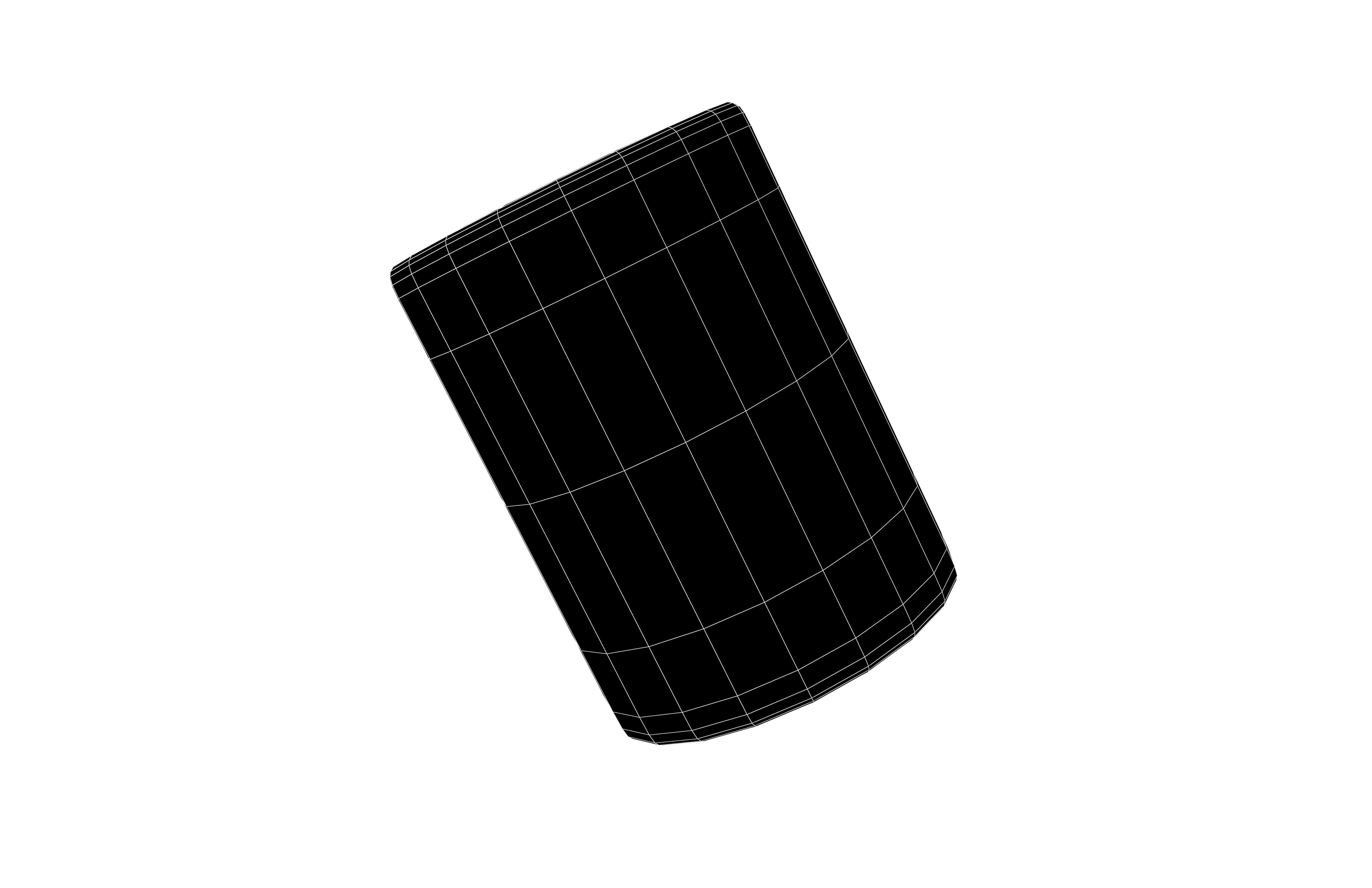 Cylinder Shape v1 001 Low-poly 3D model_4