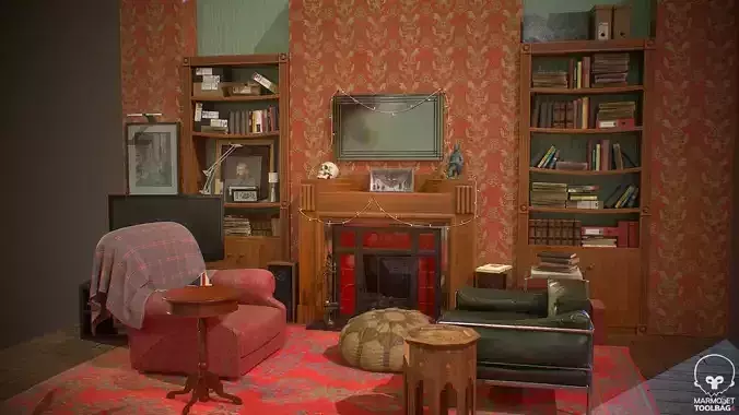 Partial living room display