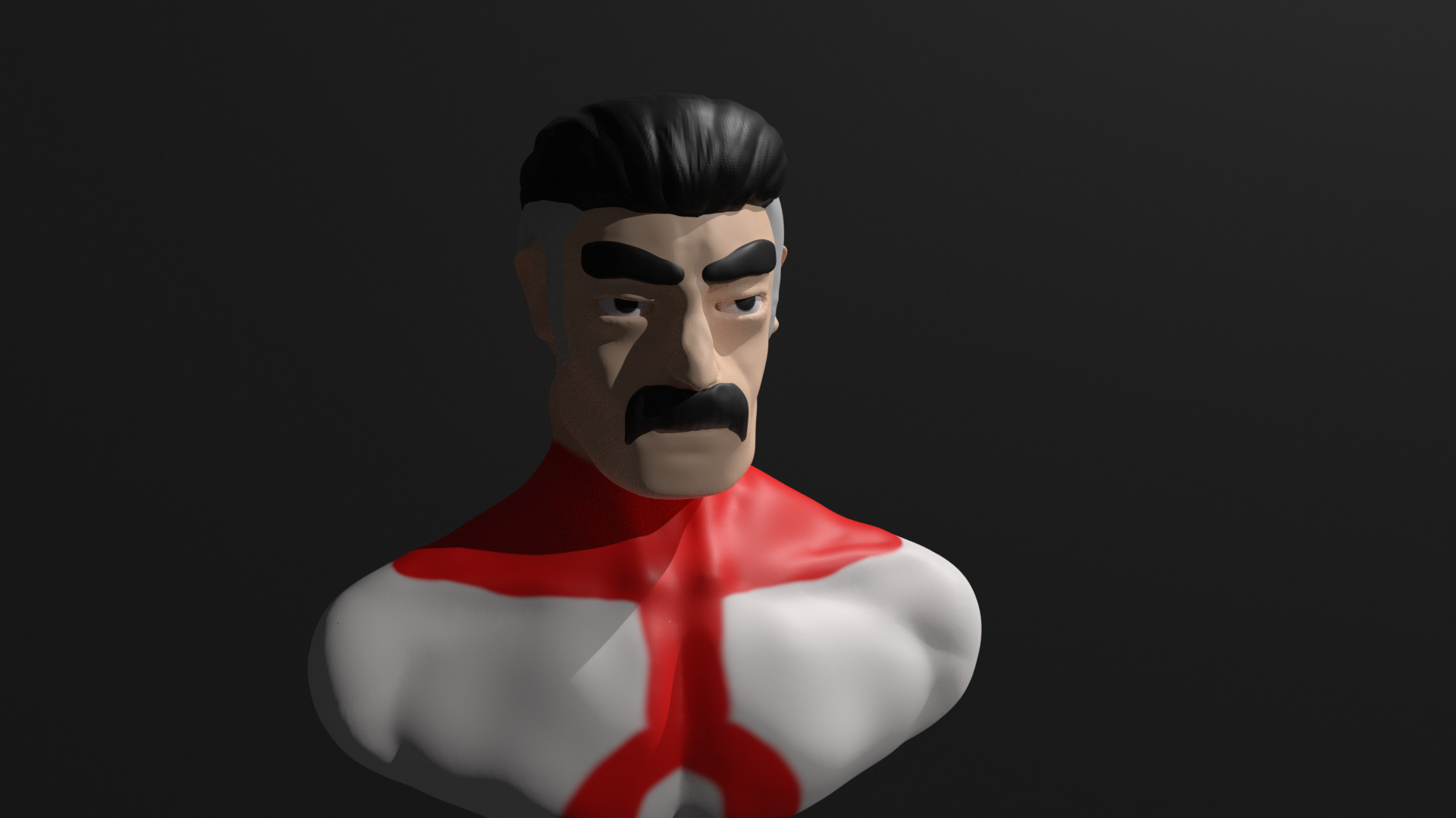Omni Man Low-poly 3D model_1