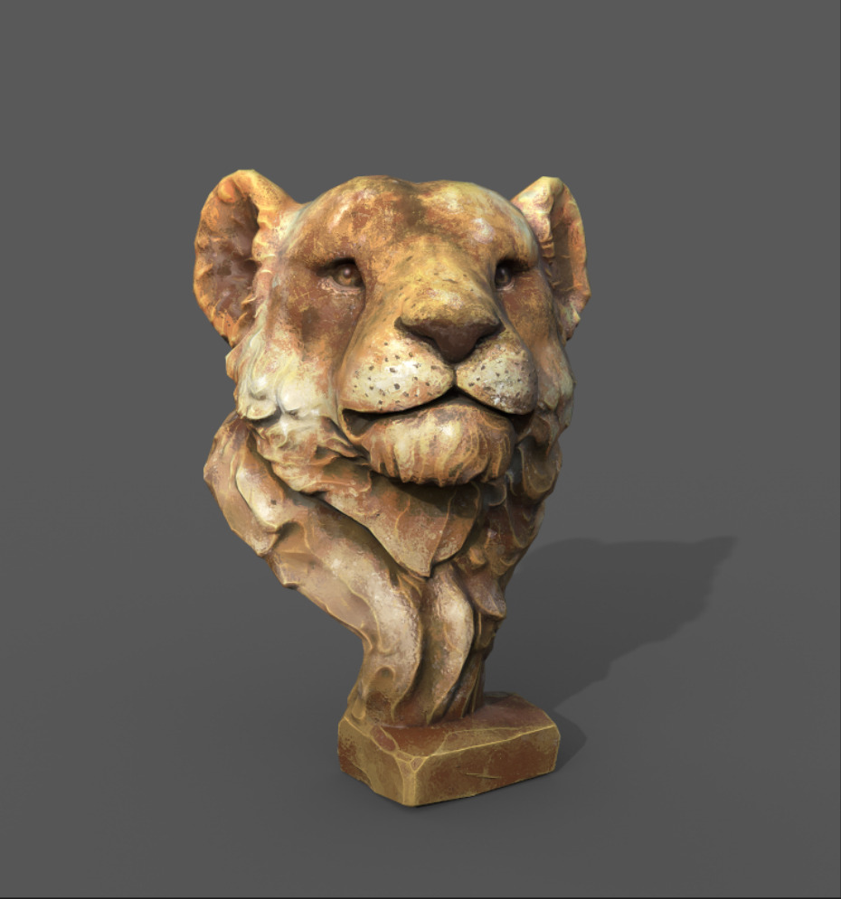 Model Hipoly  Lowpoly  UV  Texture 3D model_3