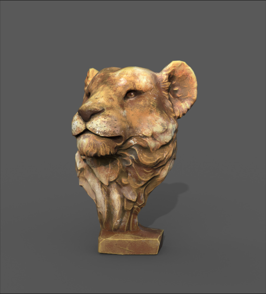 Model Hipoly  Lowpoly  UV  Texture 3D model_4