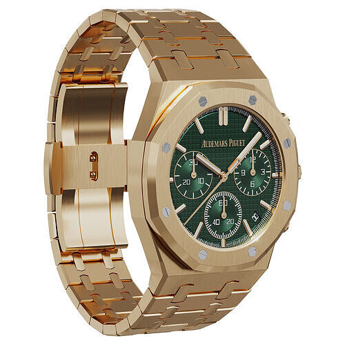 Audemars Piguet Royal Oak selfwinding Chronograph gold 3D model