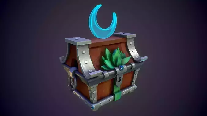 Personalized Moon Treasure Chest