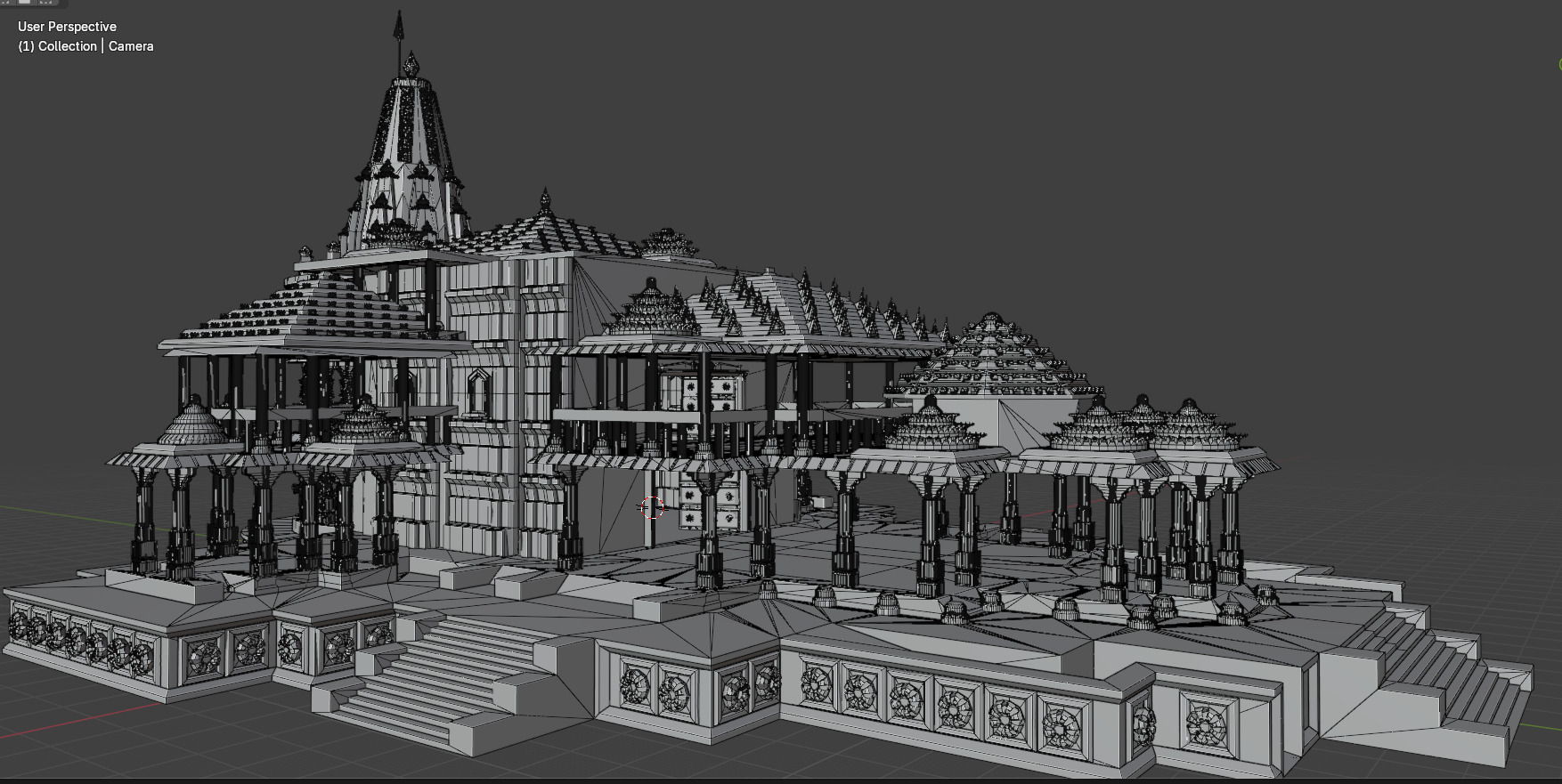 Ram Mandir 3D model_6
