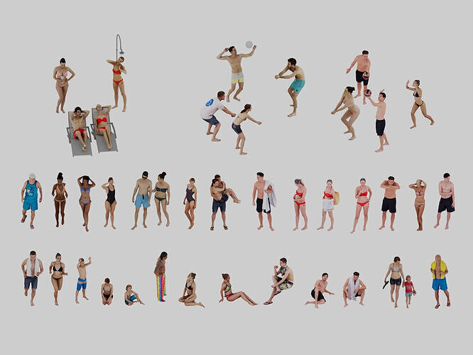 Swimwear model 3D model