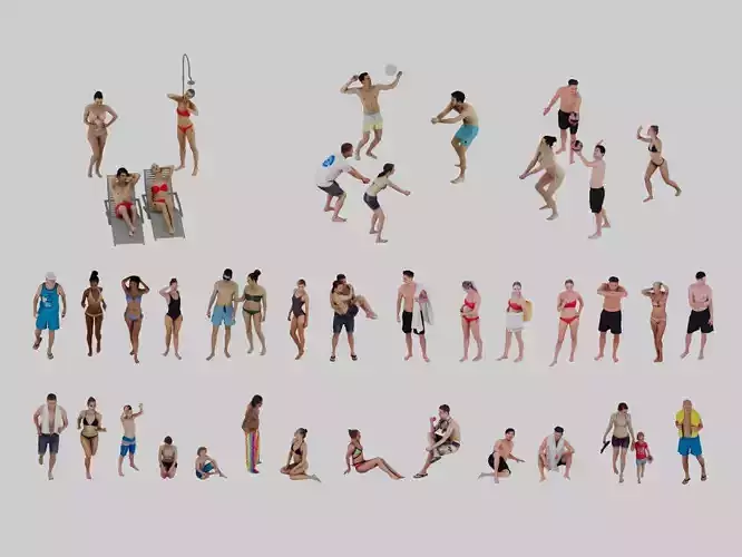 Swimwear model 3D model
