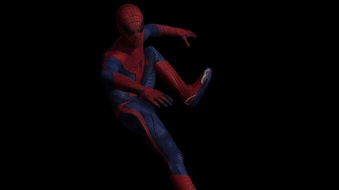 The Amazing Spider-Man 3D Model Low Poly