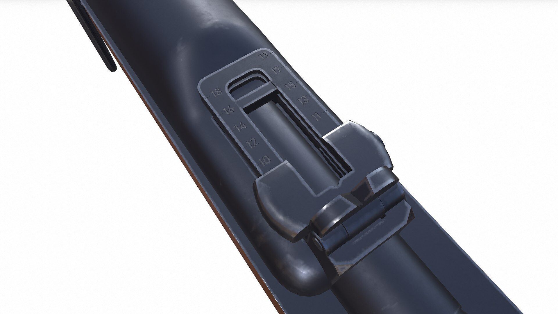 Fedorov Avtomat WW1 USSR Assault Rifle Low-poly PBR Low-poly 3D model_16