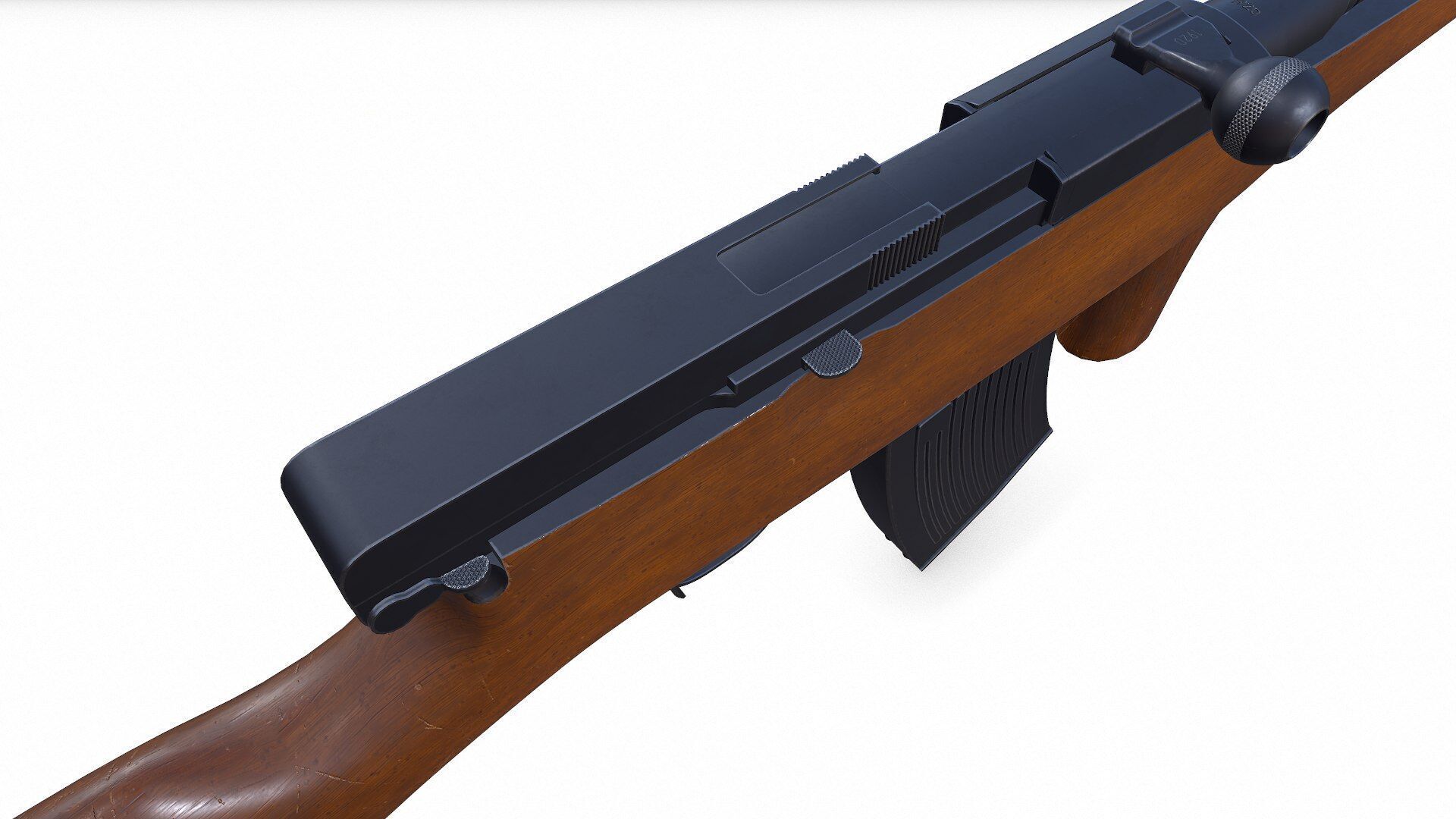 Fedorov Avtomat WW1 USSR Assault Rifle Low-poly PBR Low-poly 3D model_19