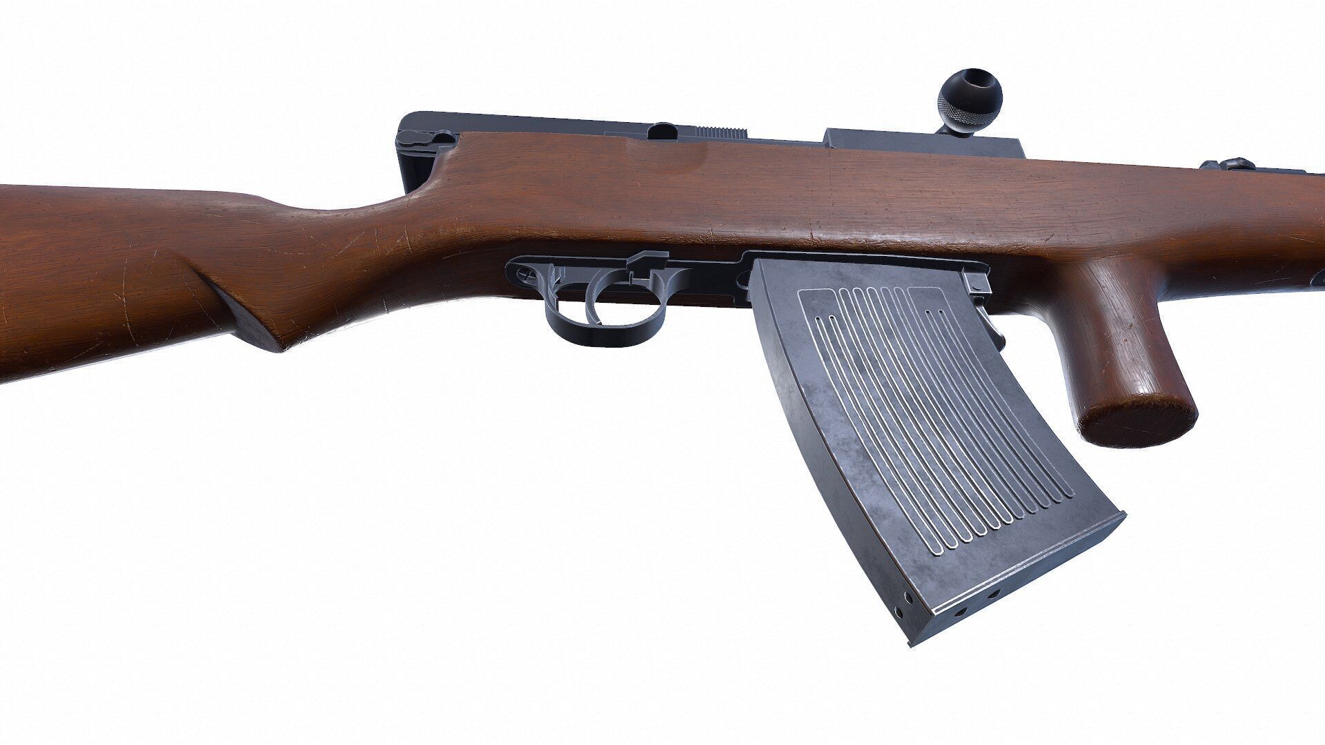 Fedorov Avtomat WW1 USSR Assault Rifle Low-poly PBR Low-poly 3D model_18