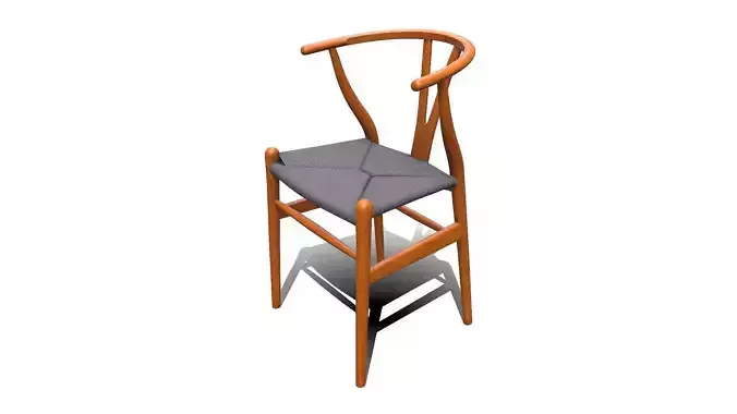 Wishbone Chair PBR Low-poly 3D model