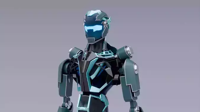 robot  sci fi blender ready