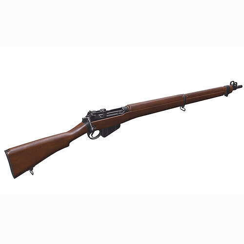 Lee Enfield MK1 Low-poly PBR Free low-poly 3D model