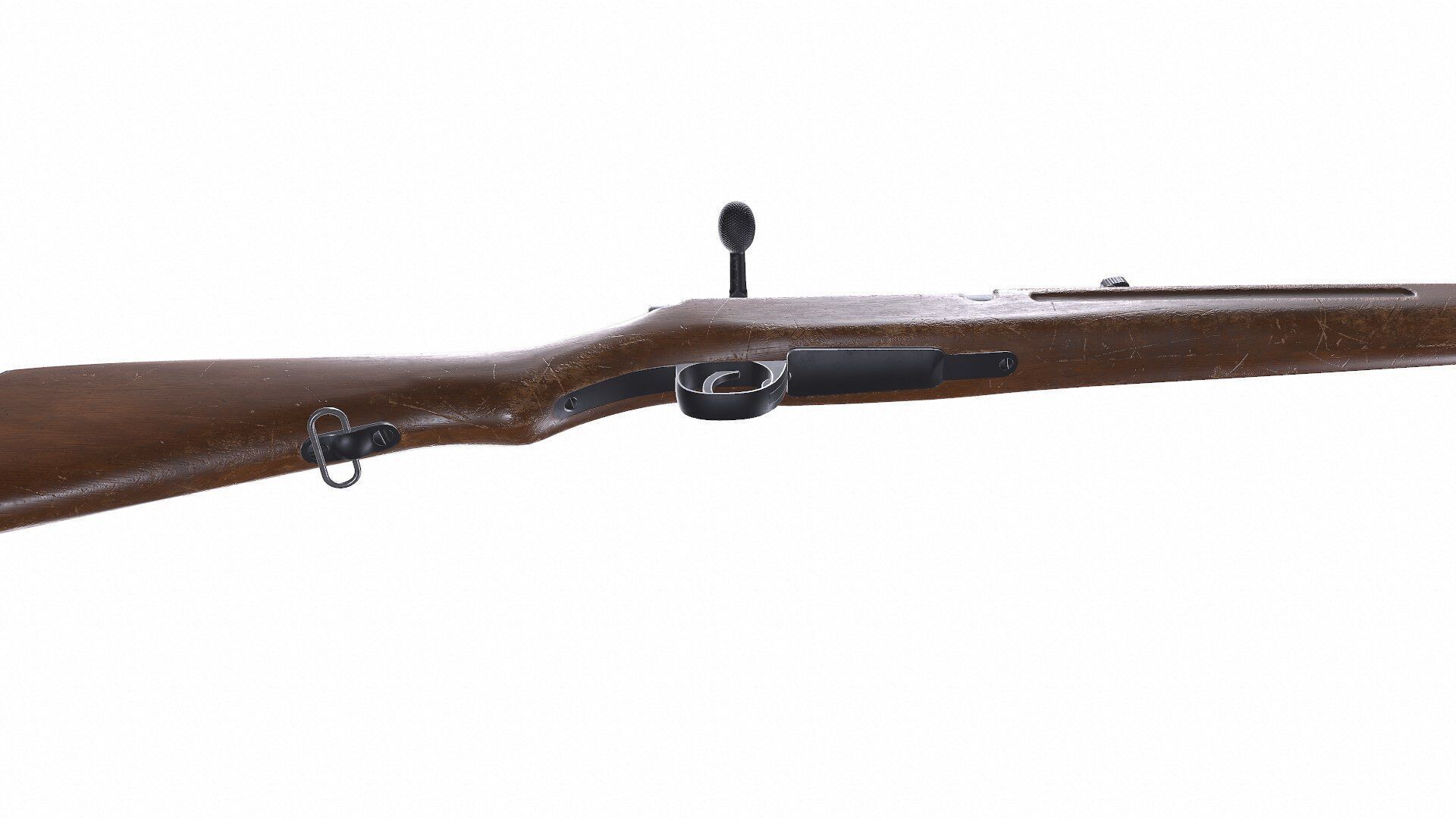 Arisaka Type 38 Bolt Action Rifle Low-poly PBR Low-poly 3D model_13