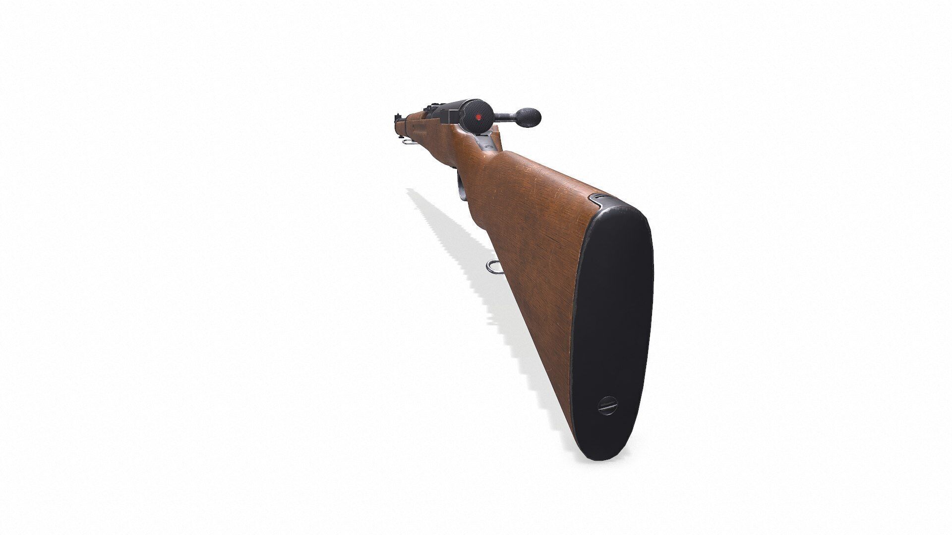 Arisaka Type 38 Bolt Action Rifle Low-poly PBR Low-poly 3D model_6