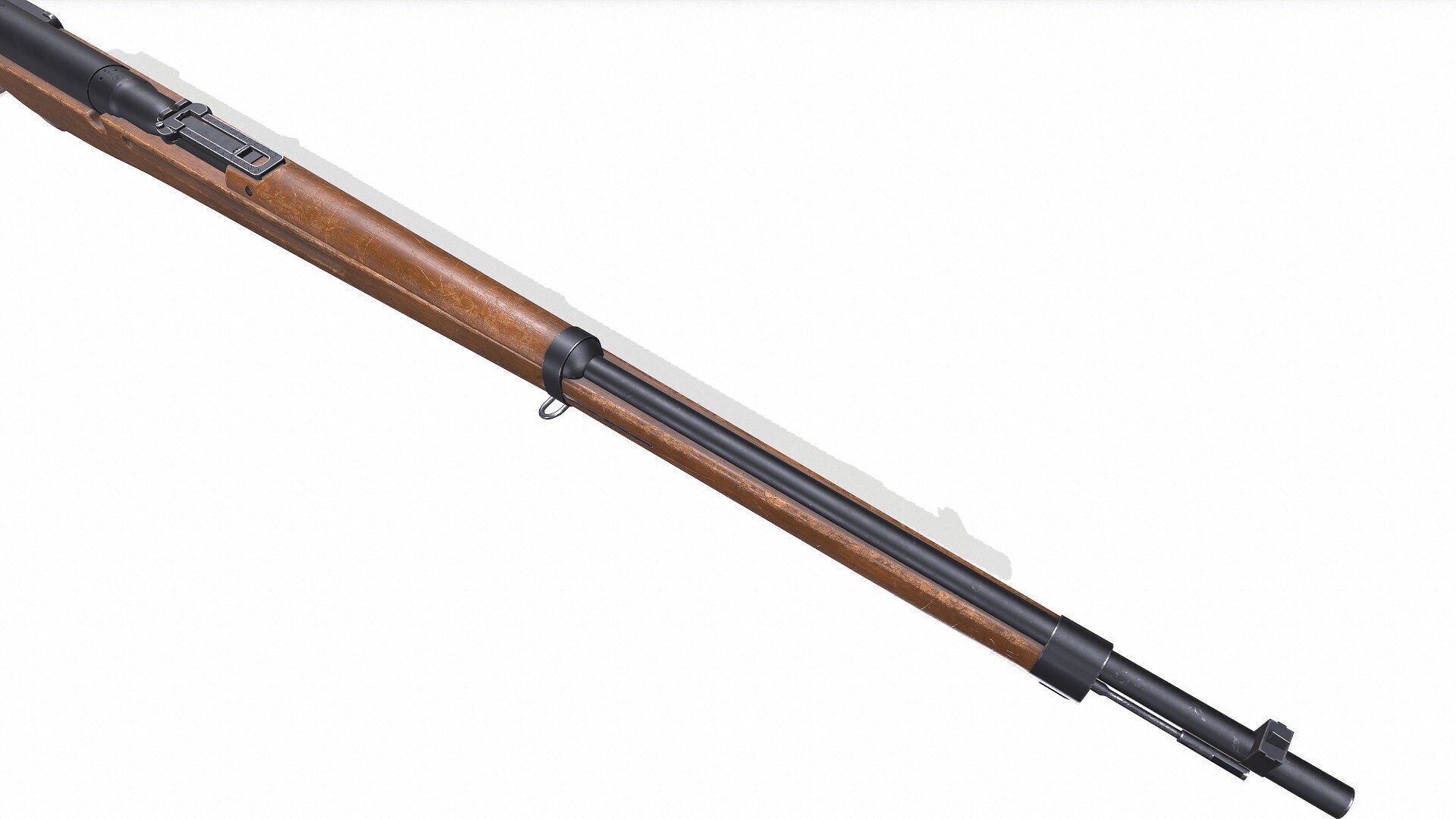 Arisaka Type 38 Bolt Action Rifle Low-poly PBR Low-poly 3D model_14