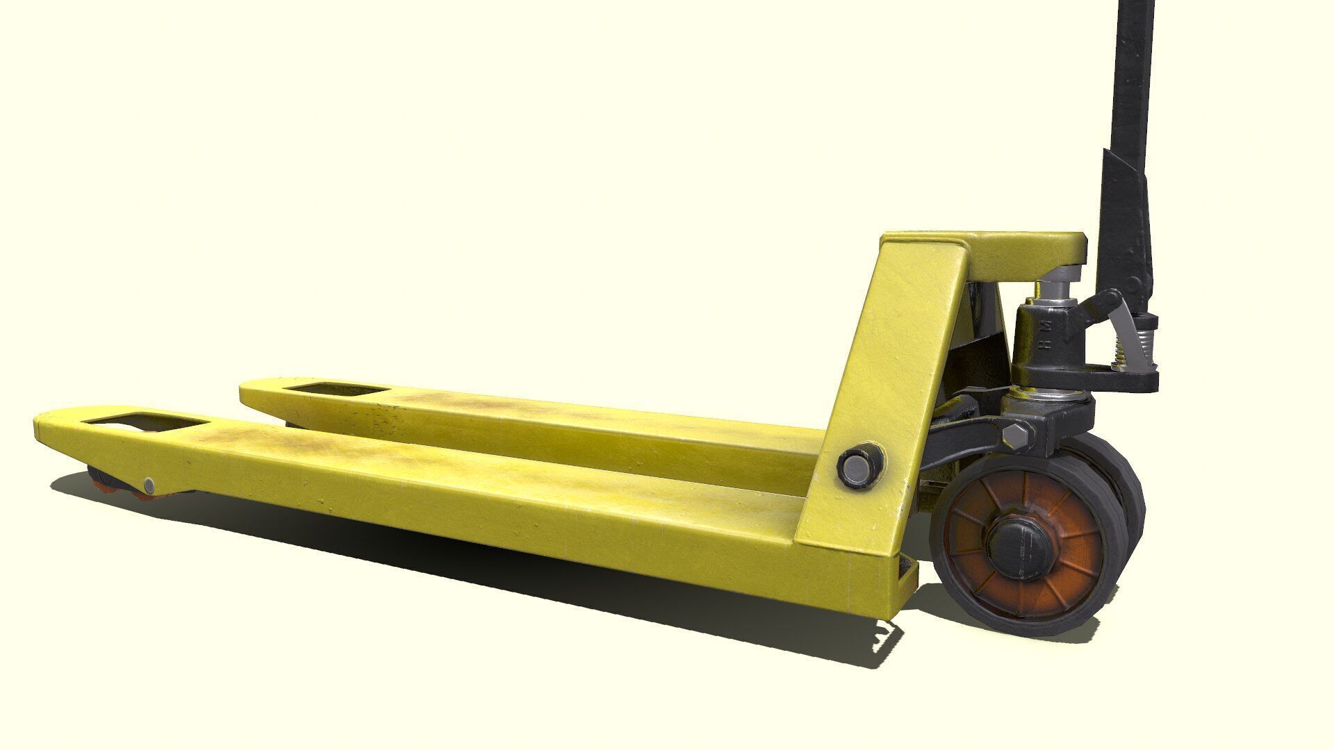 Hand Forklift Low-Poly PBR Low-poly 3D model_7