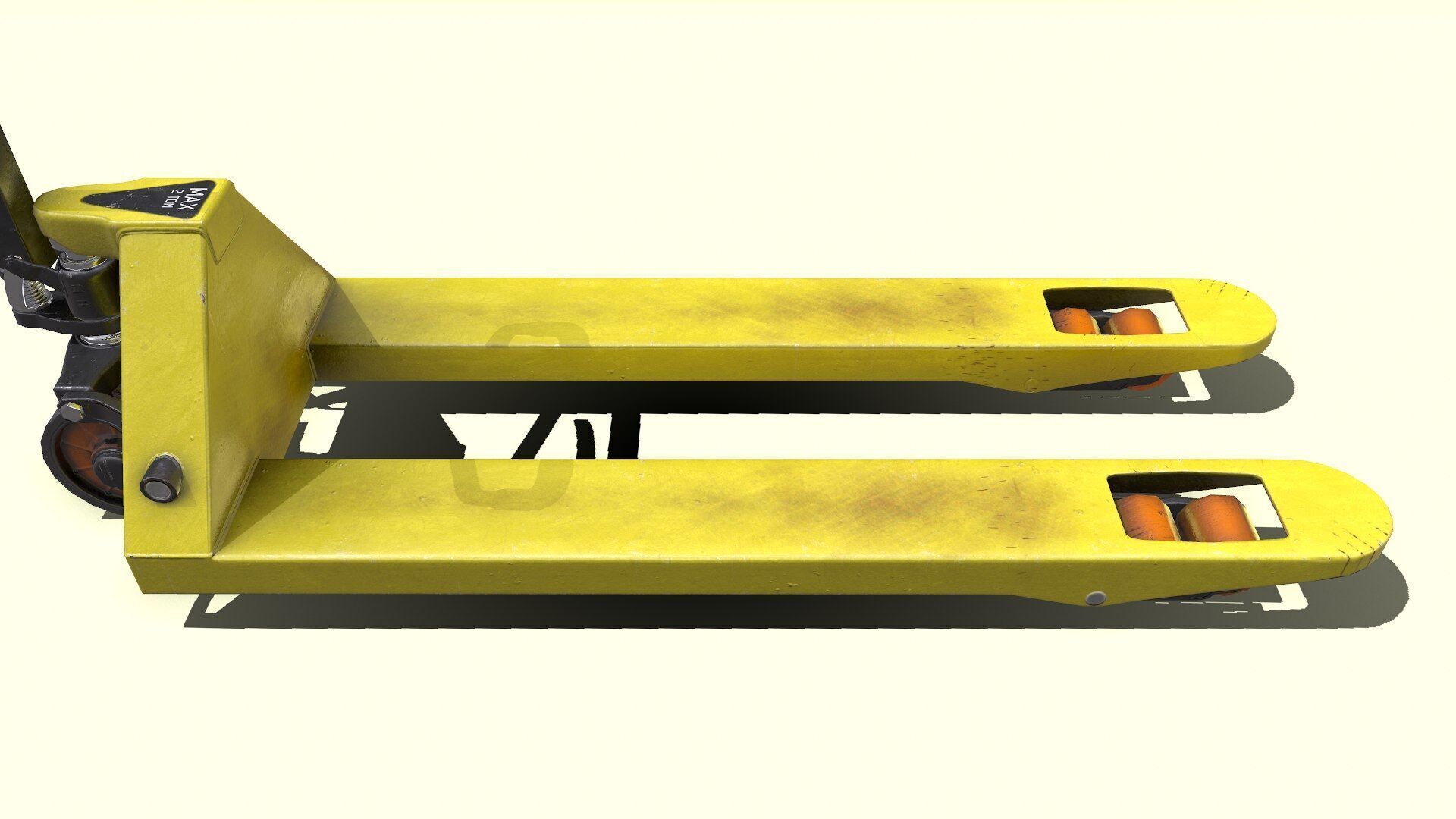 Hand Forklift Low-Poly PBR Low-poly 3D model_10