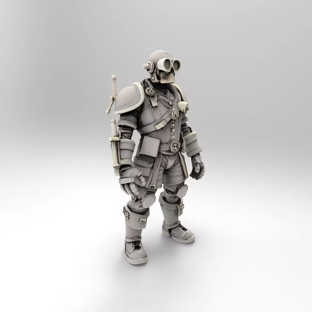 steampunk robotic 8 3D print model