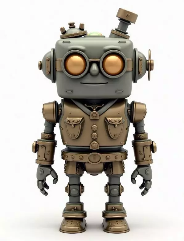steampunk robotic 13 3D print model