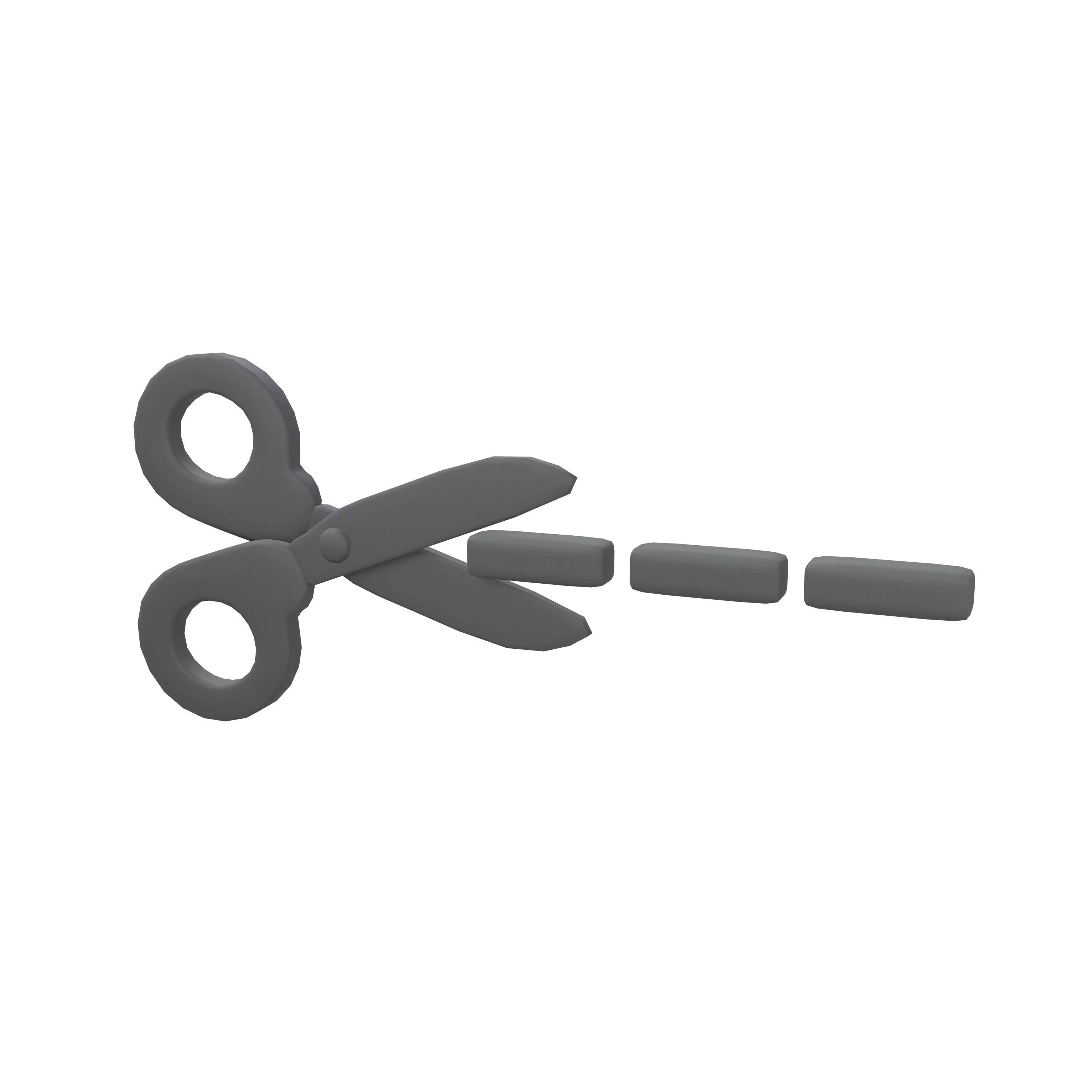 Cutting Icon v1 001 Low-poly 3D model_0