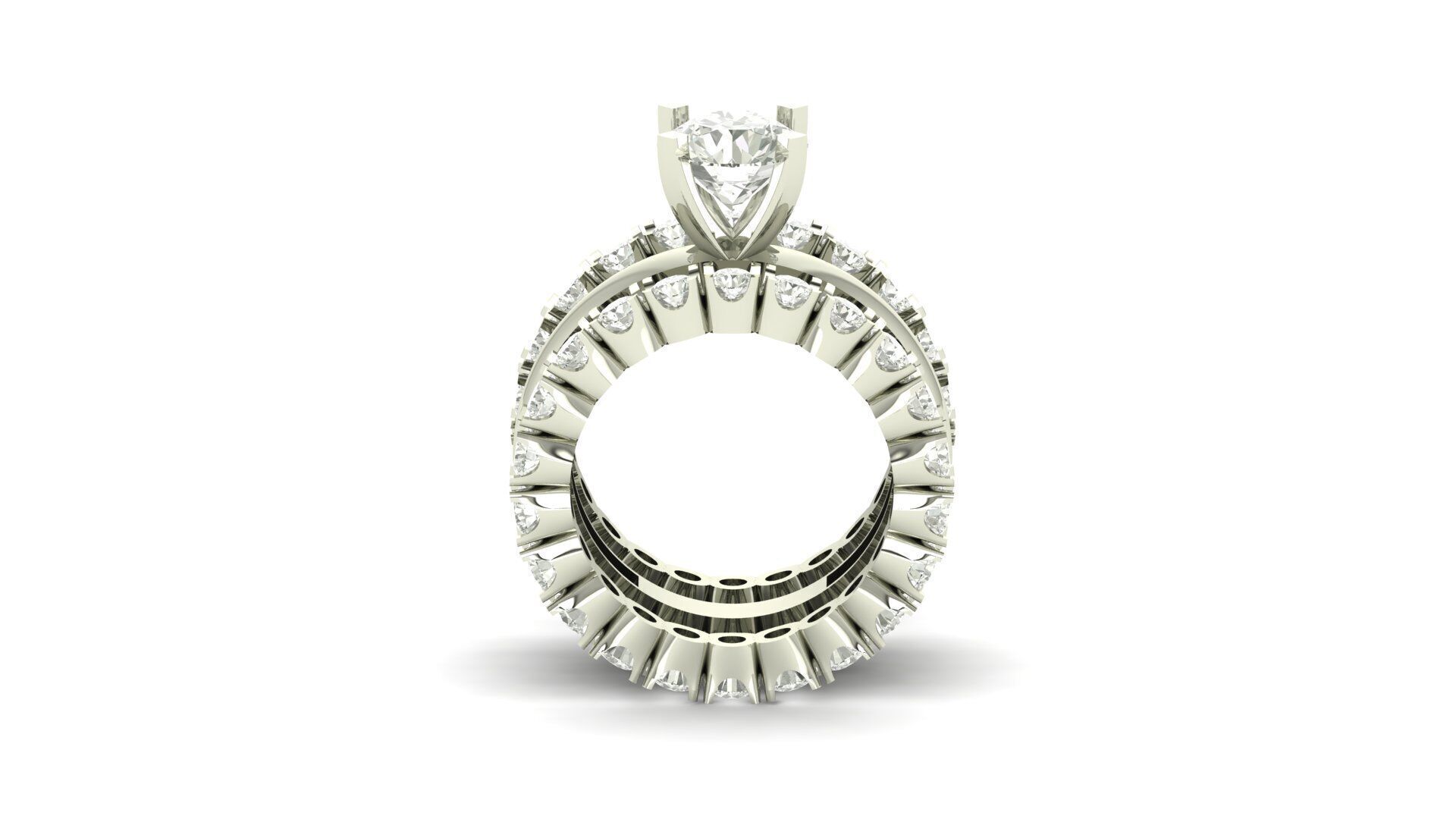 Solitaire Diamond Ring 3D print model_16