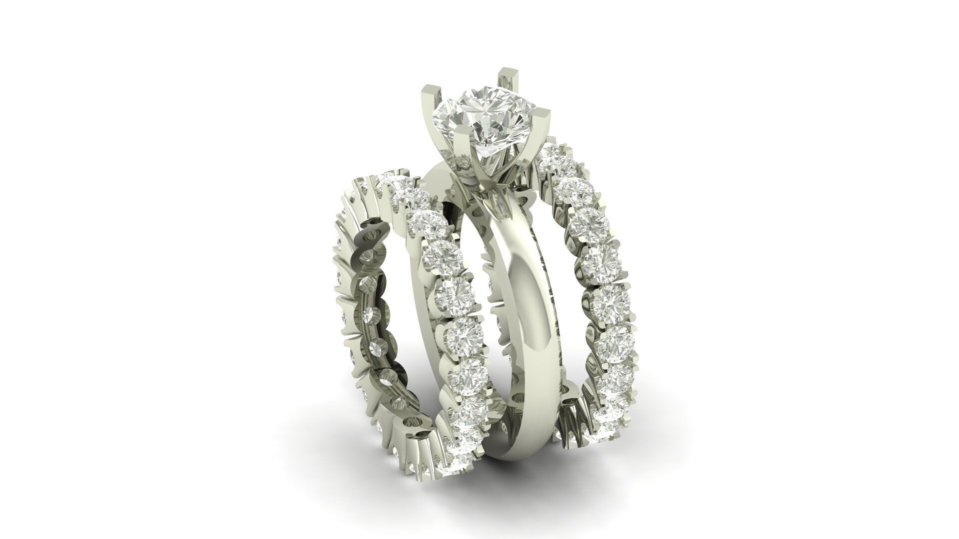 Solitaire Diamond Ring 3D print model_19
