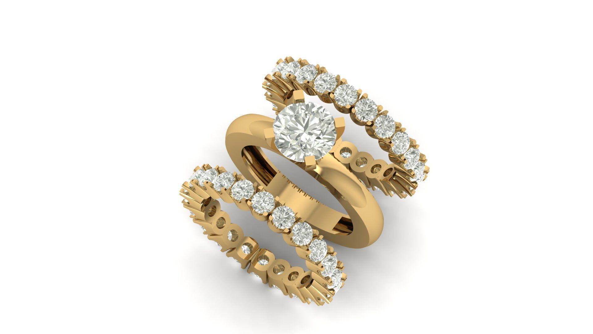 Solitaire Diamond Ring 3D print model_14