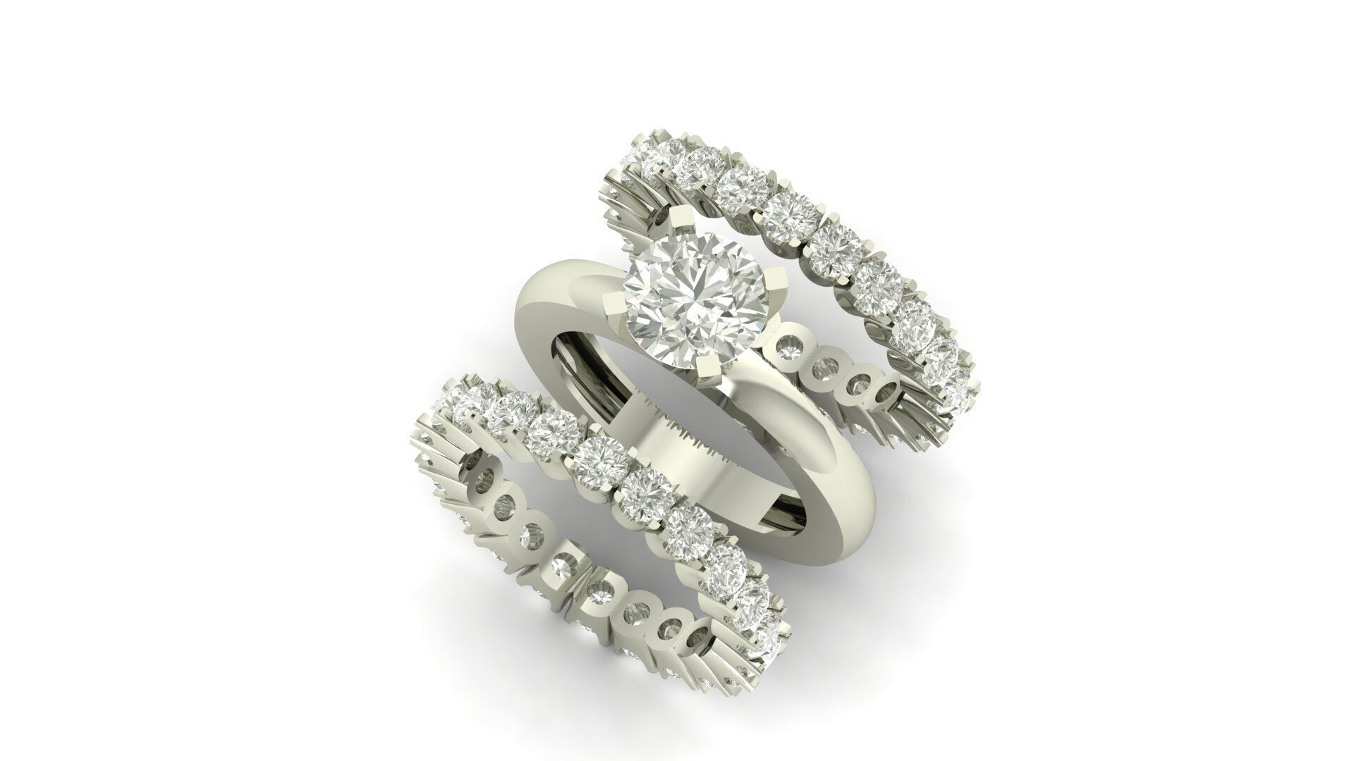 Solitaire Diamond Ring 3D print model_2