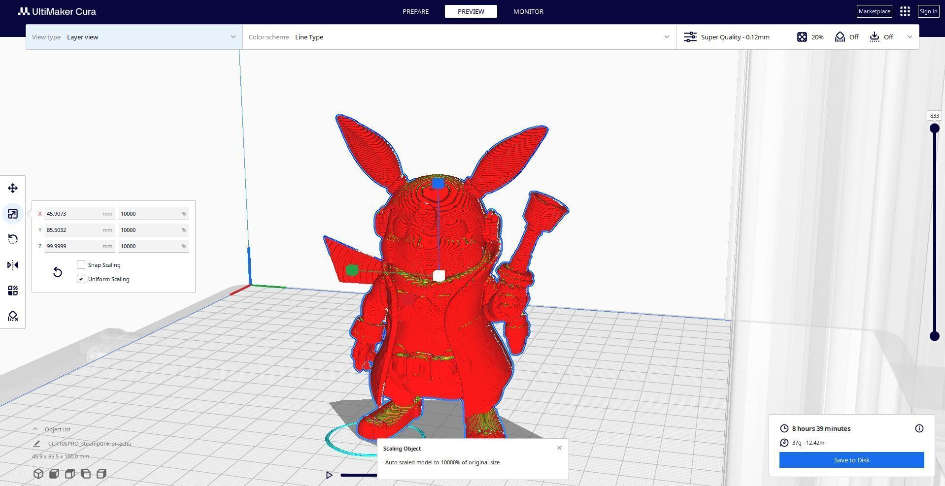 steampunk pikachu 4 3D print model_1