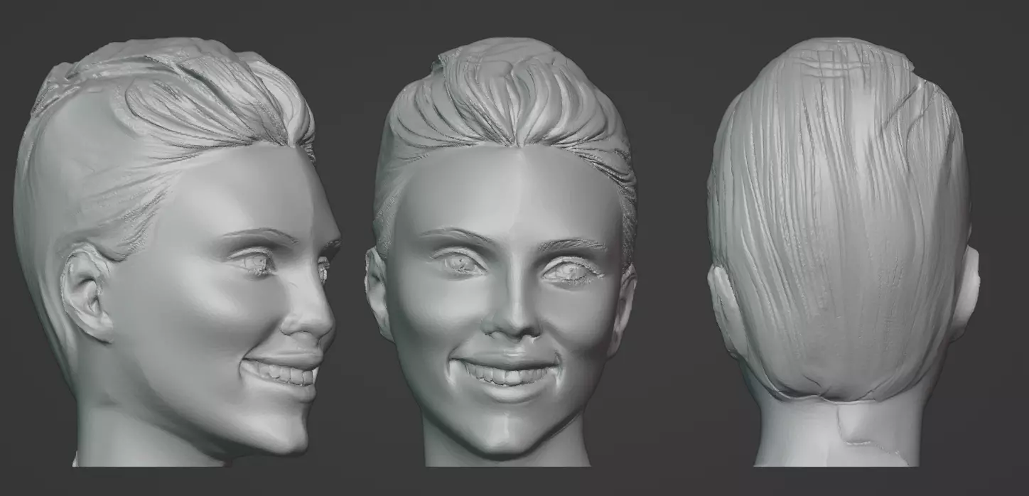 Scarlett Johansson 3D Bust 3D print model